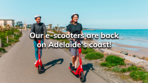 Read more about the article Our e-scooters are back on Adelaide’s coast!