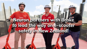 Read more about the article Neuron partners with Brake to lead the way on e-scooter safety in New Zealand!